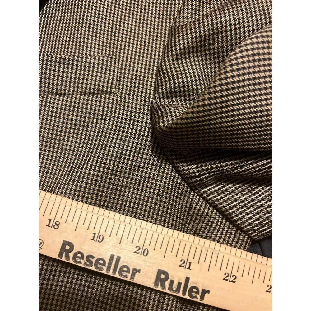 Vintage Stafford Men's Gray Wool Blazer 42L Herringbone Formal Jacket